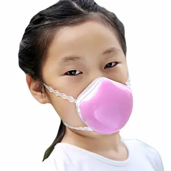 

For 3-12 Years Old Children Silica Gel Mouth Nanometer Protection Filter Face Mask Protective Respirator Cover Masks Masker