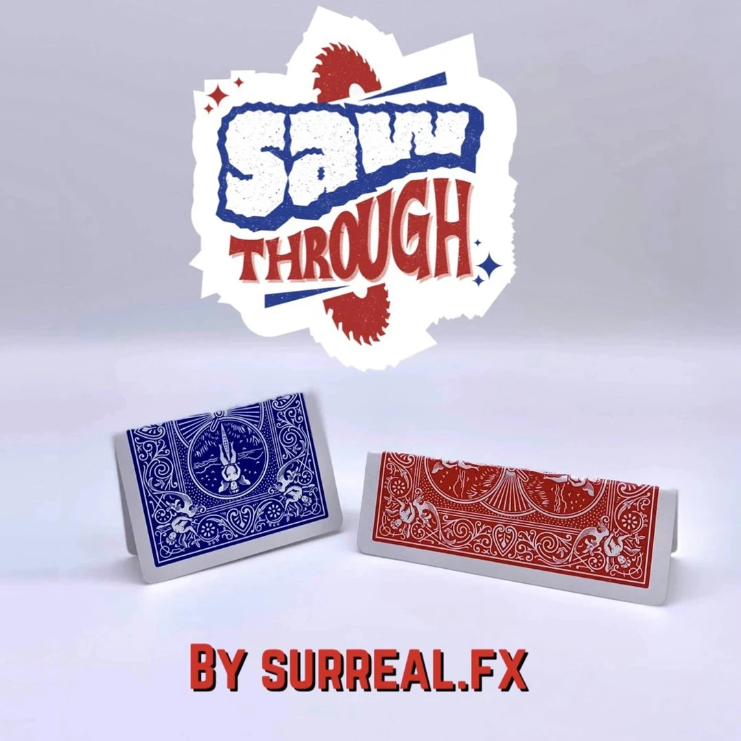 Пила через Surreal.FX Magic Stage Классические игрушки Магическая Иллюзия фокусы Gimmicks Prop