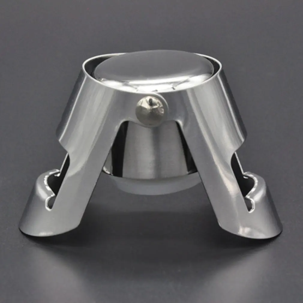 Universal Wine Bottle Stopper 430 Stainless Steel Champagne  Sparkling Wine Bottle Plug Sealer Preserver Tools Dropshipping