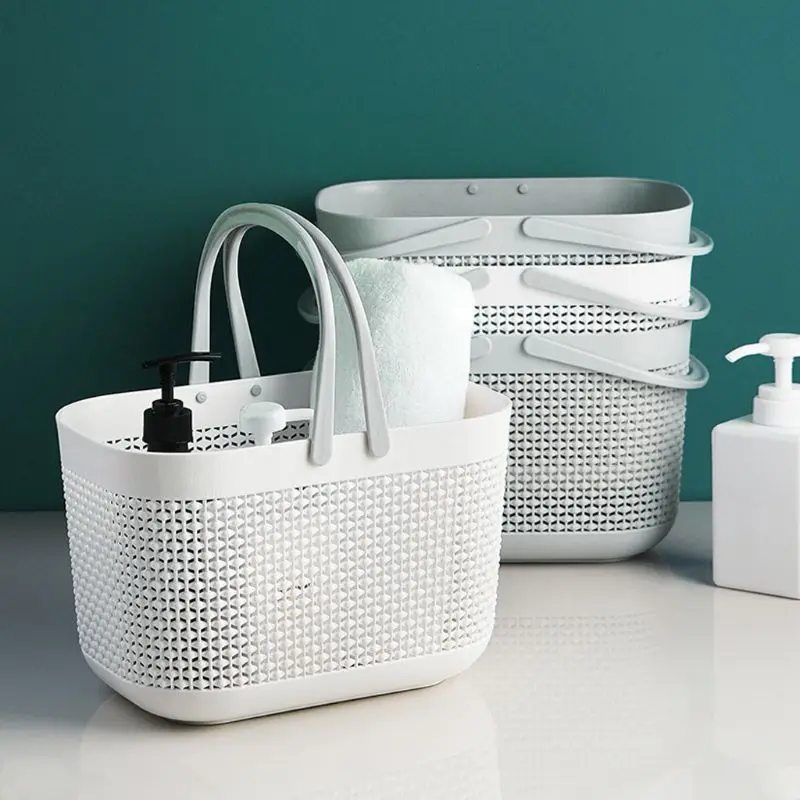 Сетчатые для душа Caddy удобные пластиковые корзины с ручками хранения аксессуары для ванной комнаты
