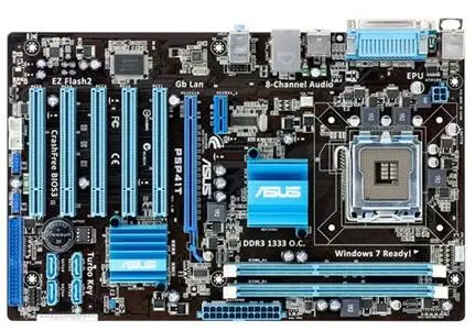 Бесплатная доставка оригинальная материнская плата для ASUS P5P41T DDR3 LGA 775 USB2.0 Core 2