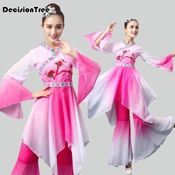 

2020 stage chorus costumes middle aged women singing group sequined sequins long section dress performance clothing