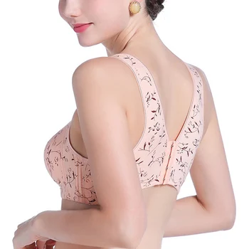 

Droppshiping Women Lady Bra Underwear Four-breasted Thin Push Up Wireless Breathable Brassiere d88