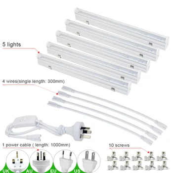 

T5 Tube Led Grow Light 30cm phytolamp Growing Tent Lamp For Plants Flowers Aquarium SMD5730 Phyto Lamp Full Spectrum For Seeding