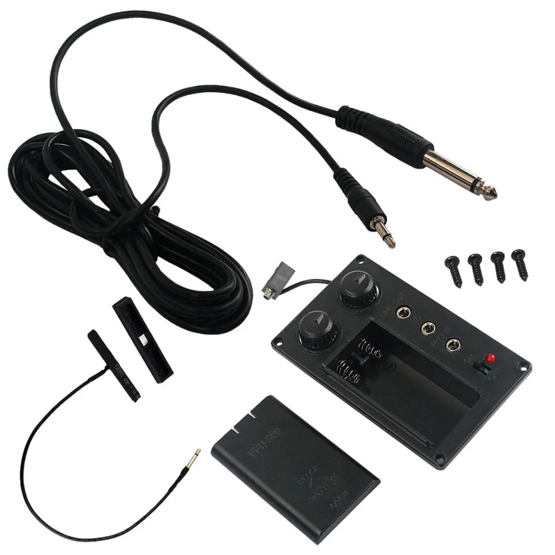 1 Набор скрипка эквалайзер Mute Preamp Pickup EQ с пьезо «сделай сам» штекер отверстие выходной кабель B60 для электрической скрипки аксессуар