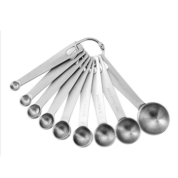 

Measuring Spoon Round Measure Cup 1/16-1 Tbsp Bar Kitchen Baking Tablespoon Tool Cooking Seasoning Spoon