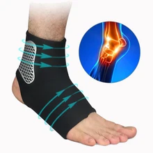 Компрессионный фиксатор лодыжки Поддержка футбол баскетбол бадминтон бег растяжение лодыжки защитный рукав эластичная повязка на ногу