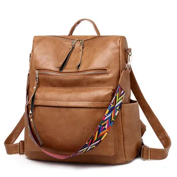 

Women PU Leather Cute Small Backpack Female Students School Bag Women's Men's Package