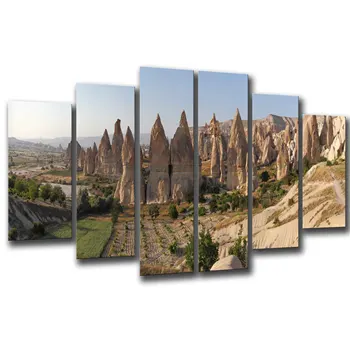 

Landscape Cappadocia, photo print on wood, modern picture decorative 26049