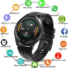 LIGE Новые Роскошные светодиодные 1,2" TFT полноэкранные сенсорные мужские умные часы водонепроницаемые спортивные для iphone android умные часы для мужчин и женщин