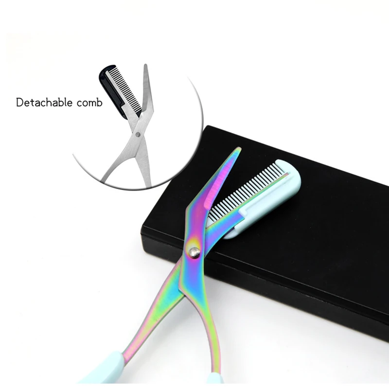 Eyebrow Trimmer Set Eyebrow Trimmer Eyebrow Razor Set Hair Shaver Eyebrow Razor Facial Hair Remover Eyebrow Scissors Hair Remover Eyebrow Trimmer Blade Face Shaver Eyebrow Trimmer Scissor with Comb