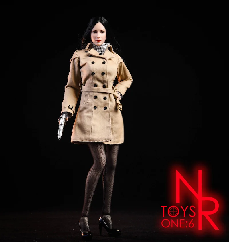 NR19 1/6 Женская фигурка одежда аксессуар ada Wong Тренч обувь чулки пистолет Модель для 12 ''фигурка тела