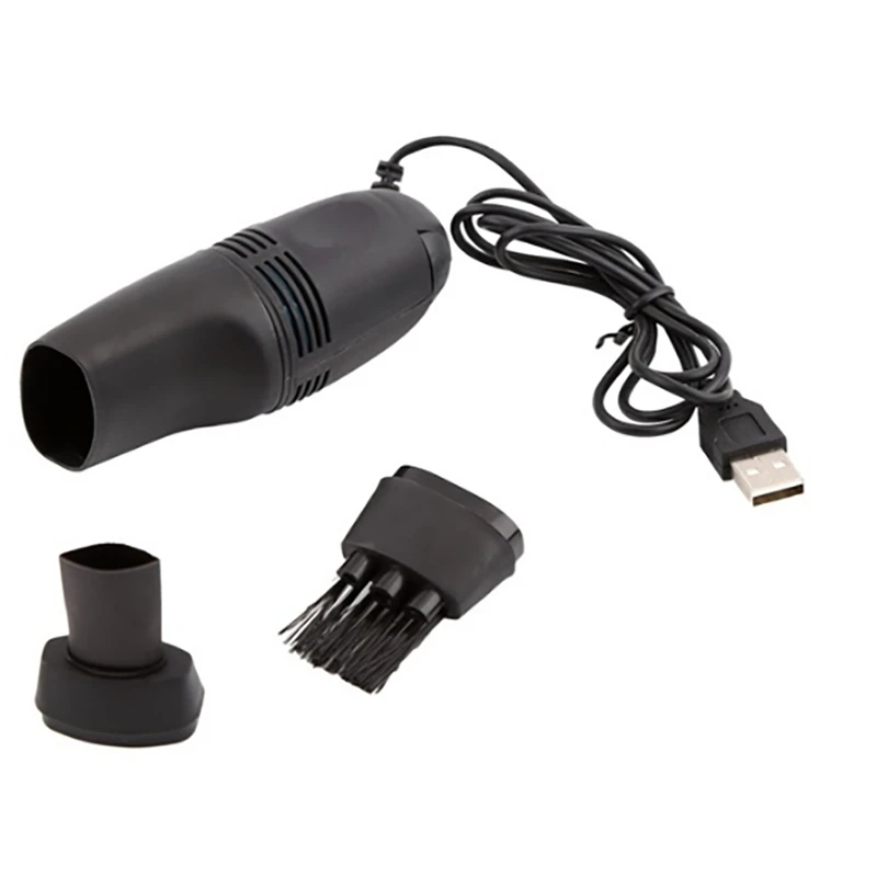 Новейший очиститель для компьютерной клавиатуры, USB гаджеты, мини USB очиститель для компьютерной клавиатуры, чистящая щетка для ПК, ноутбука, настольного ноутбука - Цвет: Black