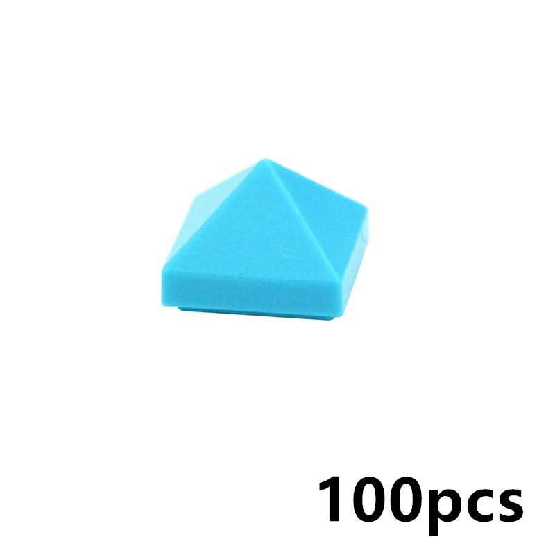 MOC 조립 입자 22388 1x1 4면 슬로프 볼록 피라미드 호환 브랜드 빌딩 블록 부품 DIY 교육 완구