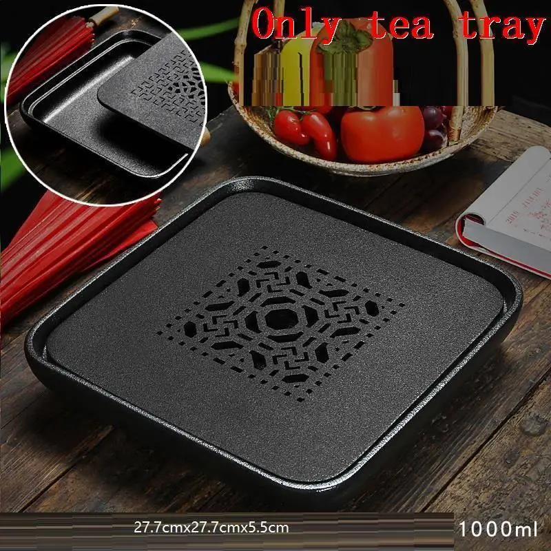 Juego De Te Chino Dienblad Puer стол Bandeja Para Servir Vassoio Da Portata Керамический Китайский Gongfu поднос для сервировки чая - Цвет: Version T