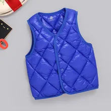 Детский хлопковый жилет; коллекция года; осенне-зимняя одежда; стиль; тонкий теплый жилет для маленьких мальчиков и девочек; детский жилет