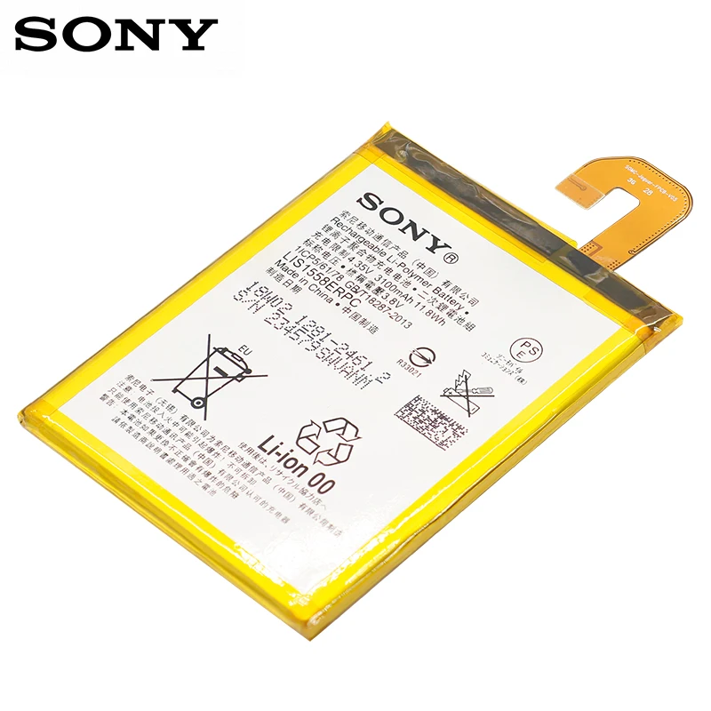 SONY Original LIS1558ERPC аккумулятор для телефона 3100 мАч Sony Xperia Z3 L55T L55U D6653 D6603 D6633 D5803 D5833 D6616