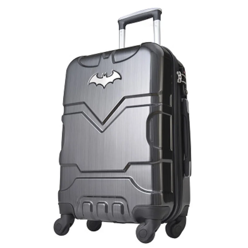 Perfect customization 20/24 inches Cartoon superhero PC Rolling Luggage Spinner brand High quality Travel Suitcase