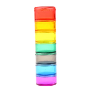 

Colorful Weekly Storage Pill Box 7 Day Medicine Tray Vitamin Tablet Capsule Case Organizer