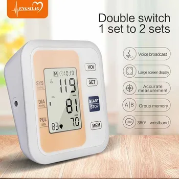 

Smart Automatic Arm Blood Pressure Monitor BP Sphygmomanometer Pressure Gauge Meter Tonometer Arterial Pressure Measure
