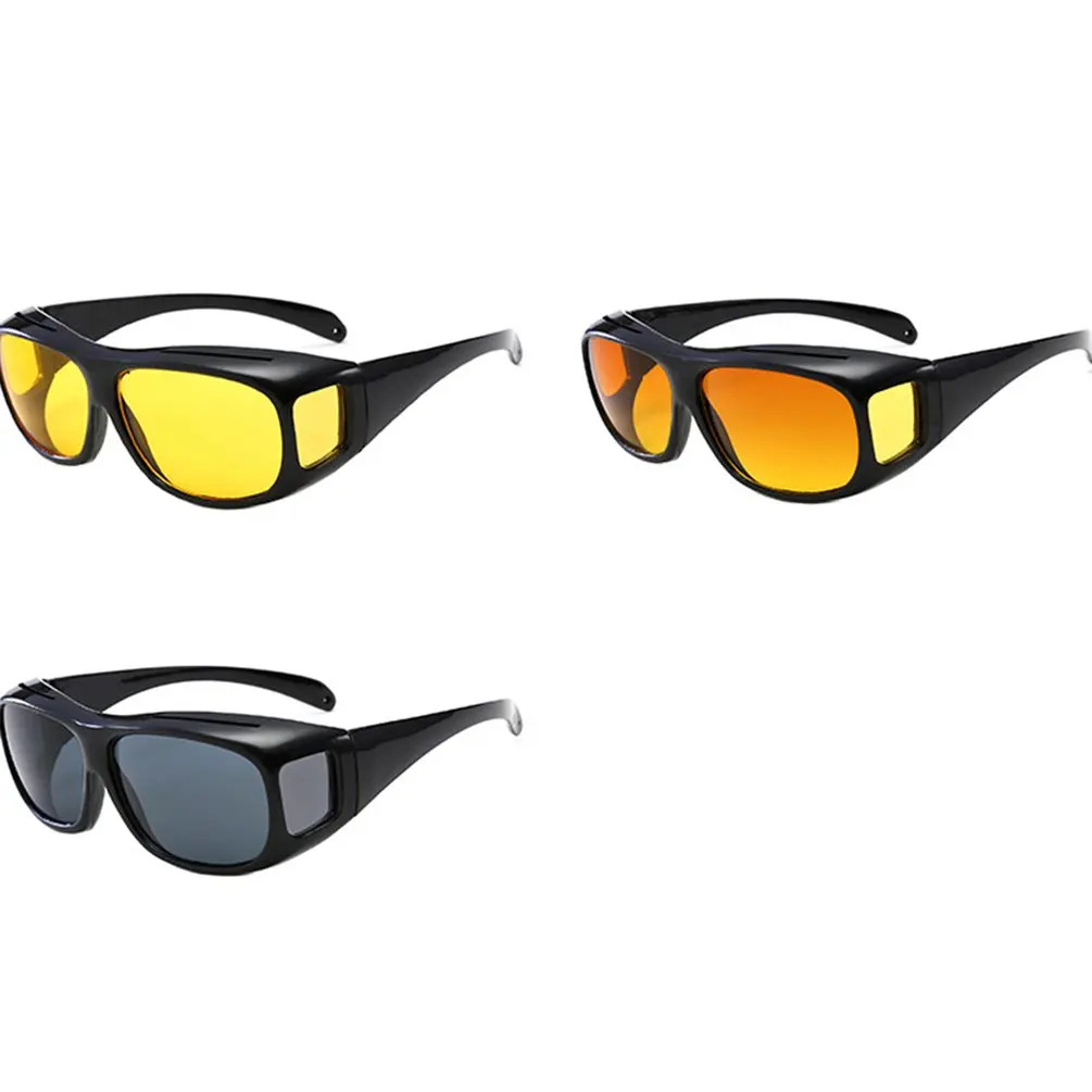 Мужские очки ночного видения, пыленепроницаемые велосипедные очки, многофункциональные зеркальные очки для вождения, антибликовые ветрозащитные солнцезащитные очки