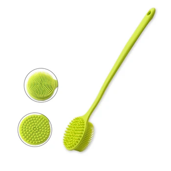 

Long Handle Back Brush Soft Silicone Scrubber Bath Shower Body Brushes Spa Massage Brush Healthy Skin Care Bathroom Accessories