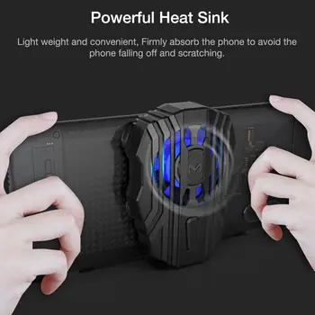 

For MEMO Mobile Phone Radiator Cold Wind ABS Handle Fan Fl01 For PUGB Mobile Phone Cooler Controller LED Light Cooling Fan