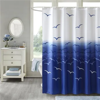 

Seagull thick waterproof mildew bathroom hotel bathroom partition curtain polyester shower curtain