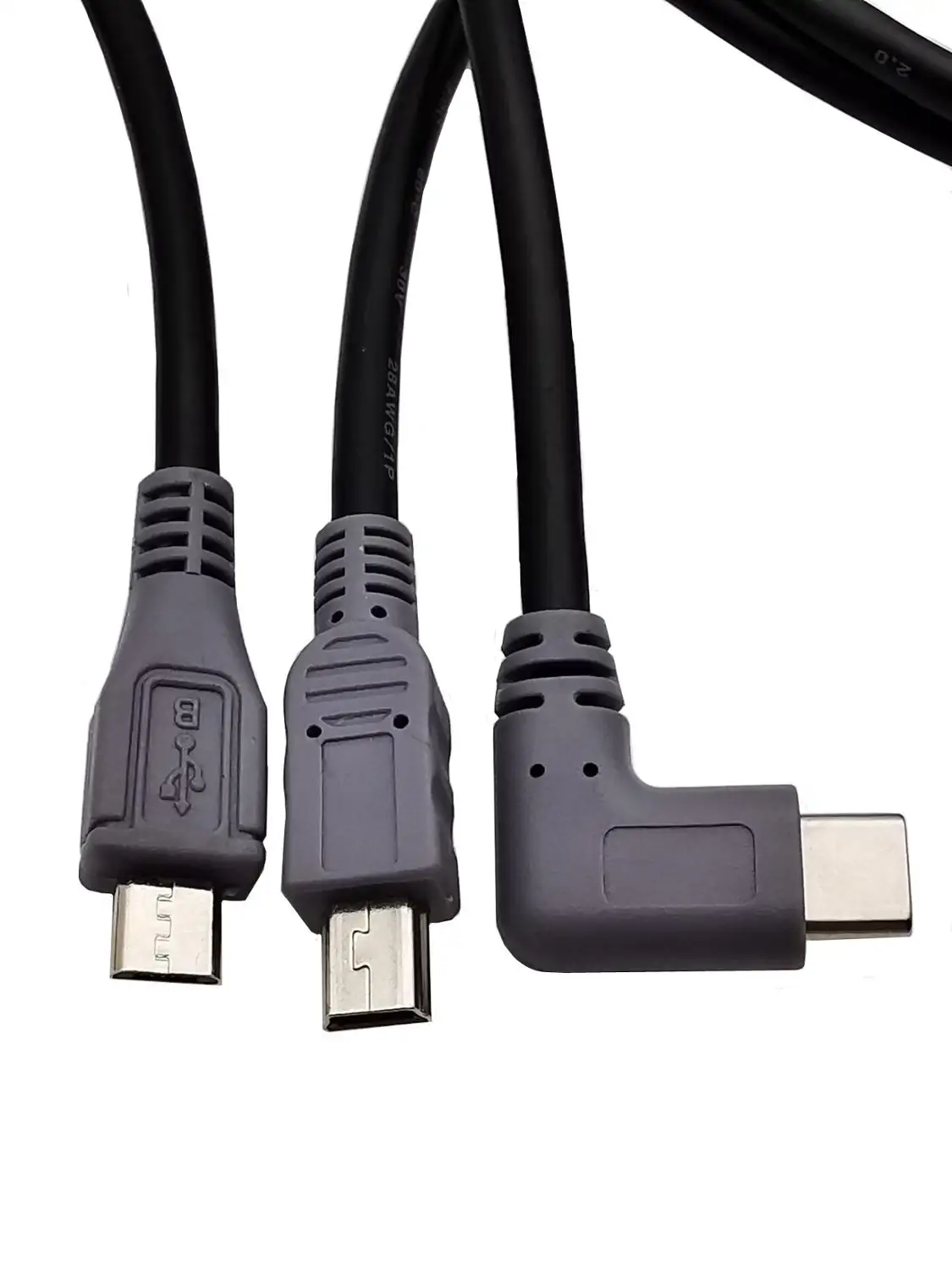 USB3.1 тип-c к mini 5 P/Micro USB OTG данные для общего пользования для копирования зарядный кабель для передачи данных