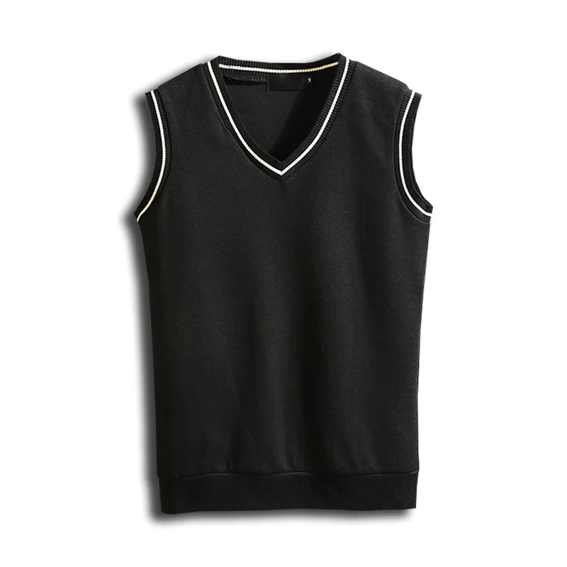 Sweater Men 100% Cotton Solid V Neck Casual Male Sweater Vest Men Pullover Knitted Sleeveless Men Sweater Christmas M-3XL Sweater Men 100% Cotton Solid V Neck Casual Male Sweater Vest Men Pullover Knitted Sleeveless Men Sweater Christmas M-3XL