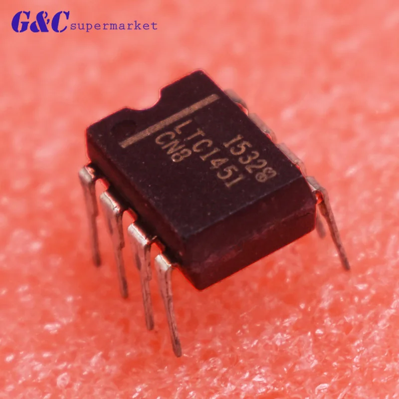 

1PCS/5PCS LTC1451CN8 LTC1451CN 8PINS 12-Bit Rail-to-Rail Micropower DACs