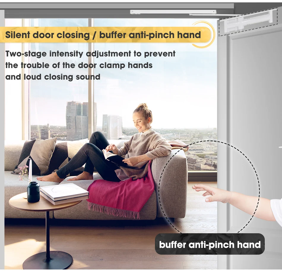 White-color-6303-Marie-buffer-door-closer-Home-hydraulic-door-spring-automatically-close-the-artifact-positioning-40KG-65kg_04