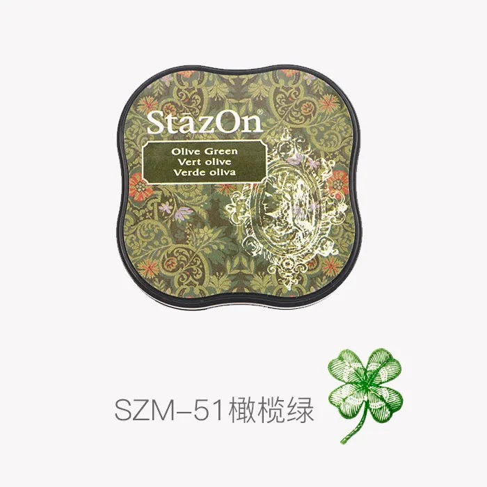 StazOn Olive Green Ink - Stamp pad