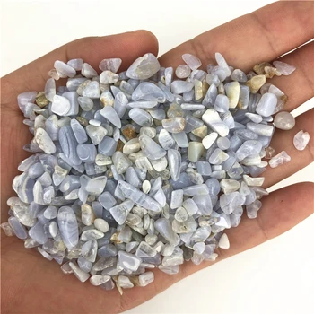 

Wholesale 50g Natural Blue Lace Agate Crystal Gravel Quartz Crystal Rock Chips Degaussing Natural Quartz Crystals