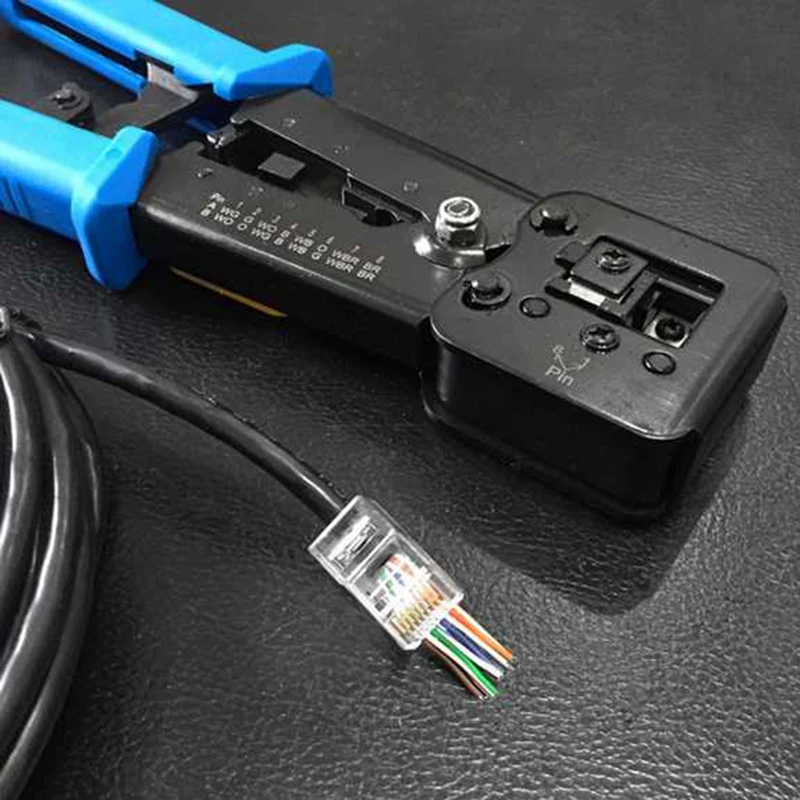 Акция! Обжимные соединители Ez Rj45 для кабеля Ethernet обжимные устройства с храповым