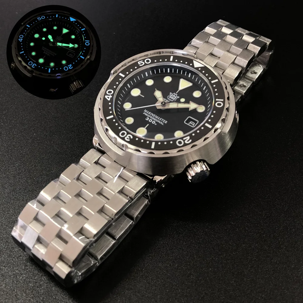 Часы наручные мужские STEELDIVE автоматические водонепроницаемые механические