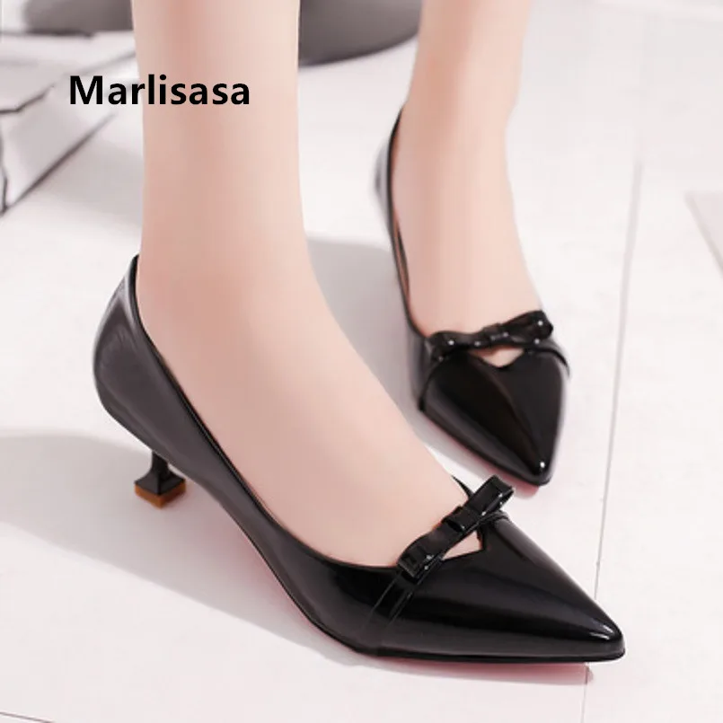 Туфли женские Marlisasa из искусственной кожи на высоком каблуке красные для