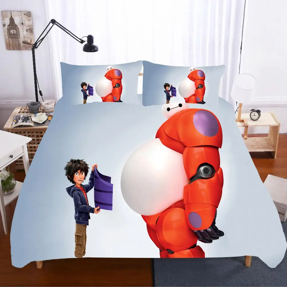 BayMax домашний текстиль постельное белье Ropa De Cama свадебный подарок Sabanas Комплект постельного белья королевского размера постельное белье бязь постельное белье поплин