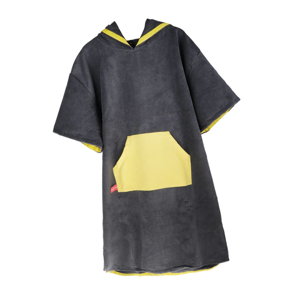 

Surf Poncho, Wetsuit Changing Robe/Towel with Hood and Front Pocket, Extra Lage Oversized - Universal fit - Select Colors