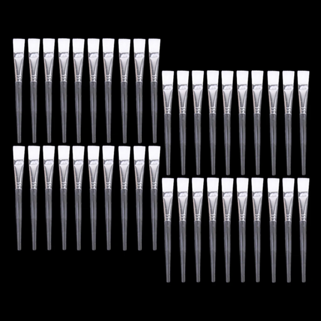 40x Synthetic Face Mask Brushes Cosmetic Lotion Serum Body Butter Applicator