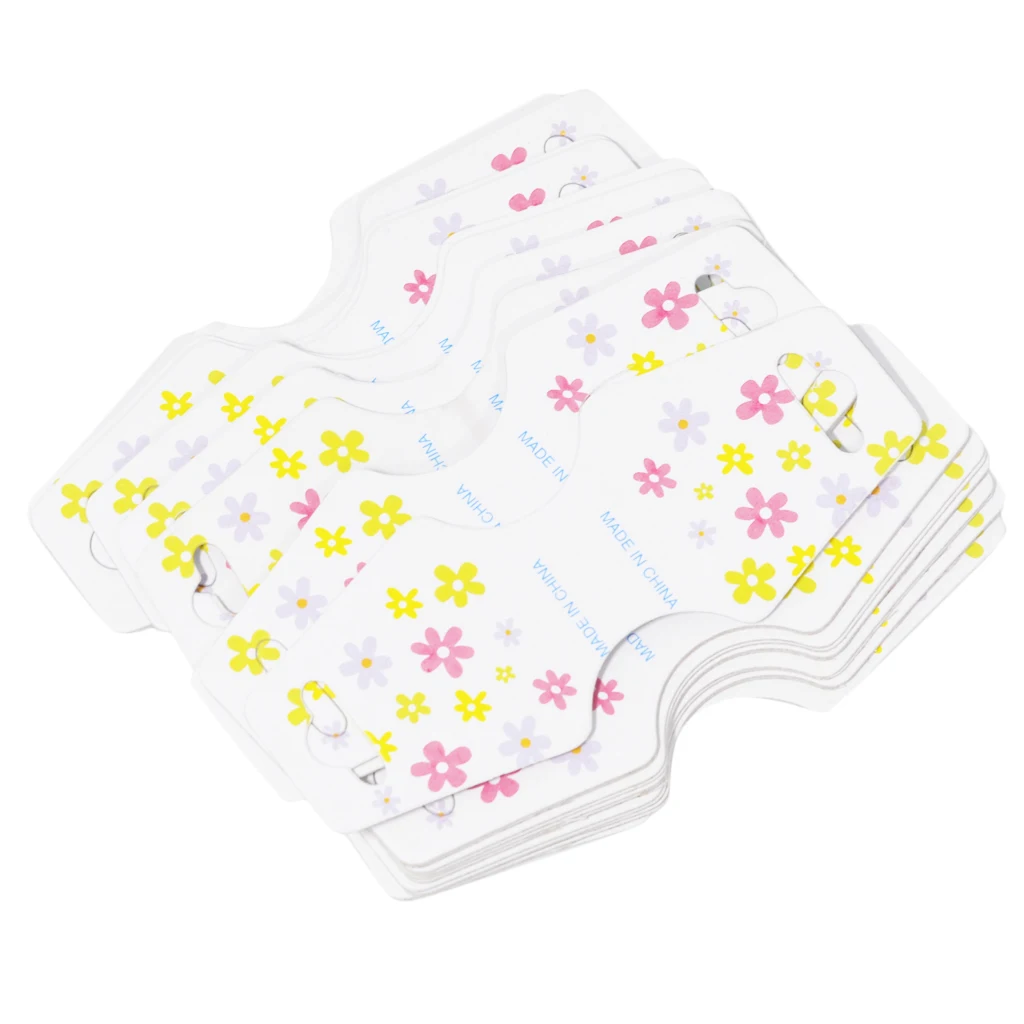 Hair Clip Jewelry Display Cards Multicolor Craft for Handmade Crafts Supply 50pcs