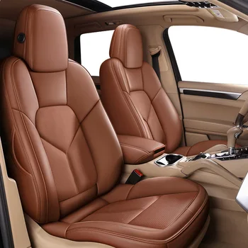 

KADULEE Custom Leather car seat cover For SsangYong Rodius ActYon Rexton Chairman Kyron Korando Tivolan Automobiles Seats cars