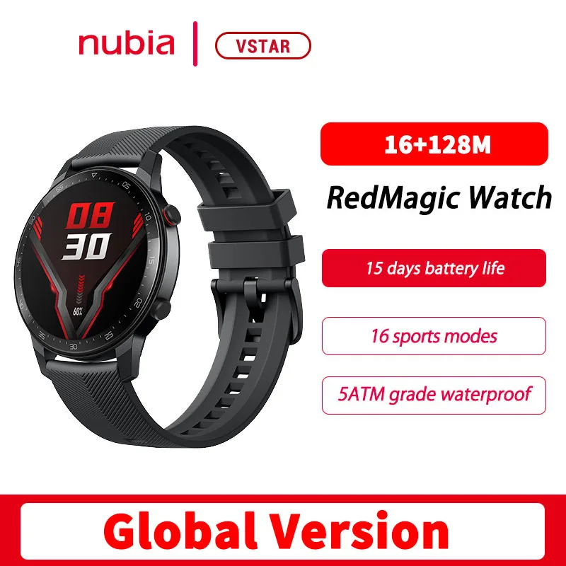 Смарт-часы Nubia RedMagic глобальная версия дюйма AMOLED GPS пульсометр 16 спортивных