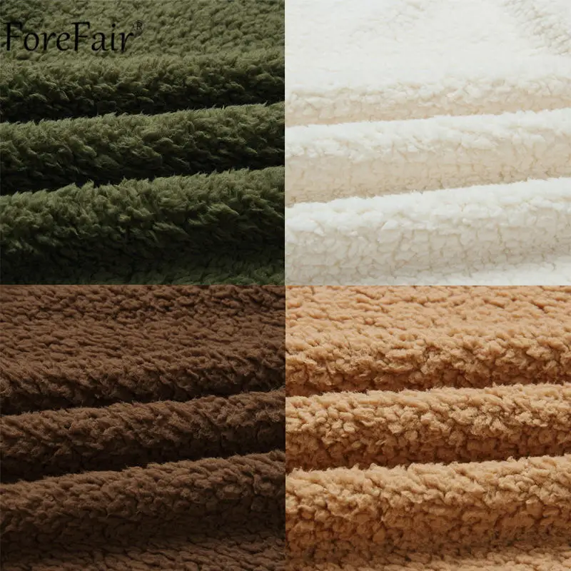 Forefair меховое пальто из искусственного меха 3XL Карманный Женский Зимний офисный плюшевый розовый пуговица плюшевый оверсайз пальто куртка