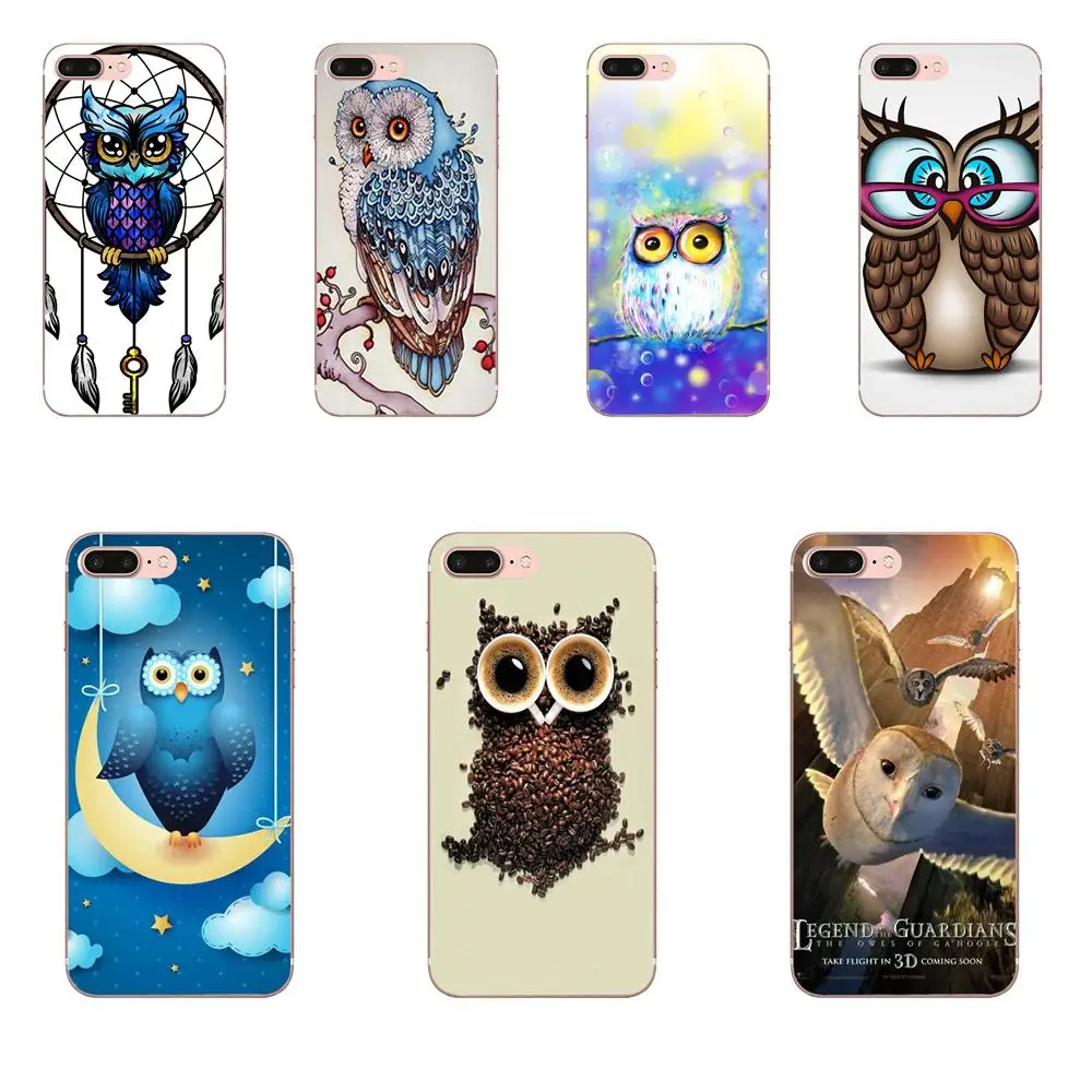 Мультяшные Совы животные Любовь цветок для Huawei Honor 5C 5X 6A 6X 7 7A 7X 8 8A 8S 8X 9 10 30 Lite Pro Y6 II Y7