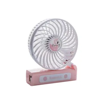 

Cartoon Flamingo Hand-held Desk Fan Cooler Handheld Air Conditioner Cooling Fan Summer Air Conditioner Cooler