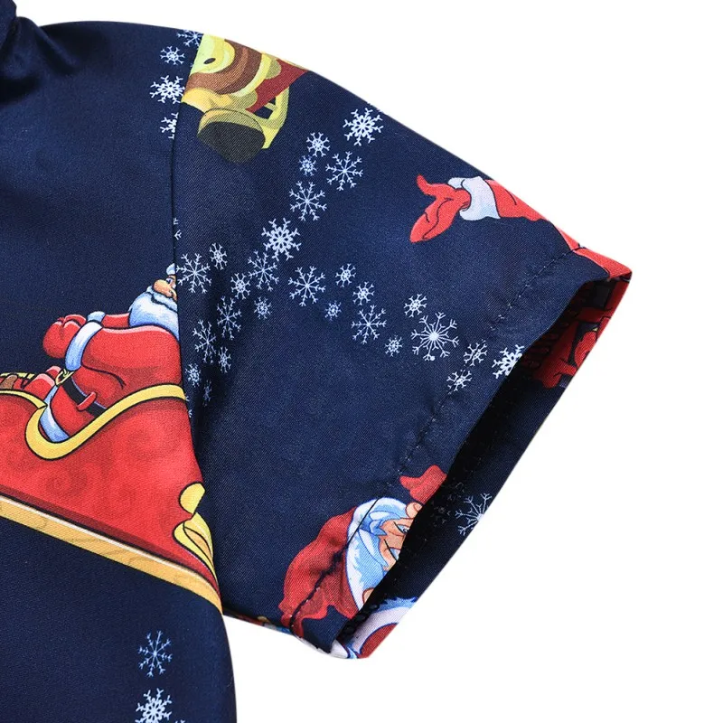 Одежда для маленьких мальчиков; рубашка с короткими рукавами для рождественских праздников; рубашки с принтом с героями мультфильмов; топы для детей; Повседневная Блузка; рубашки для маленьких мальчиков