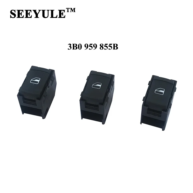 

1set/3pcs SEEYULE 3B0 959 855B Car Window Lifter Switch Window Control Switch for VW Bora Jetta Golf MK4 Passat B5 3B0959855B