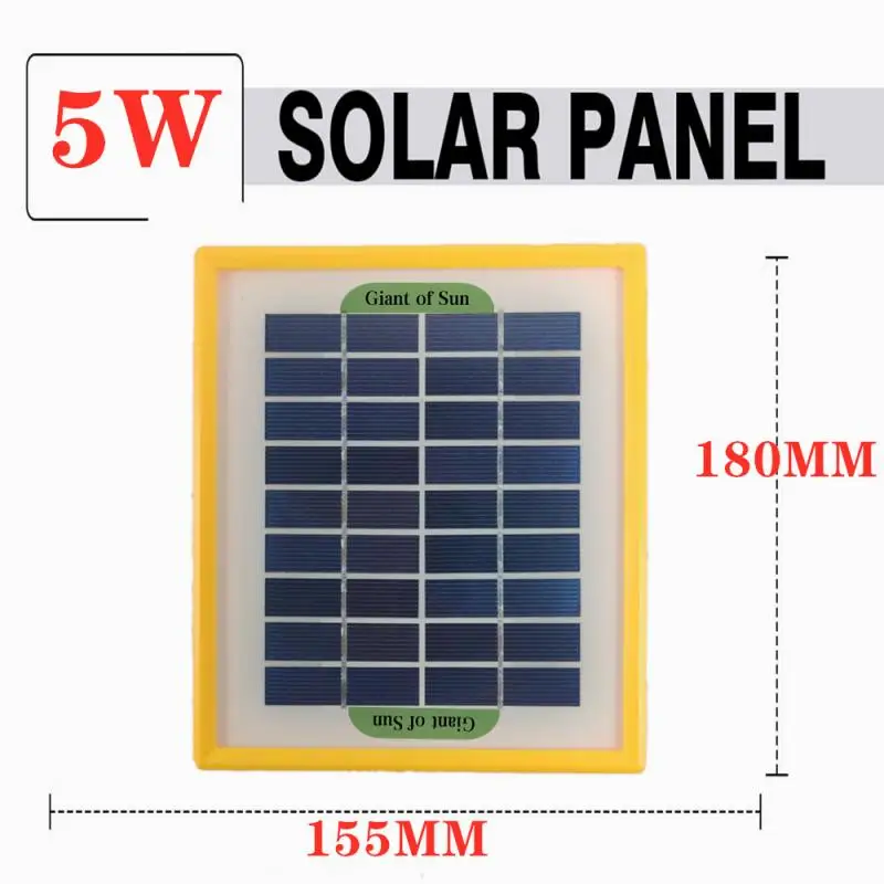 6V 2A 5W Wired Polycrystalline Silicon Solar Panel Sun Power Charger System Cell Board For Lighting Lamp dropshipping | Лампы и