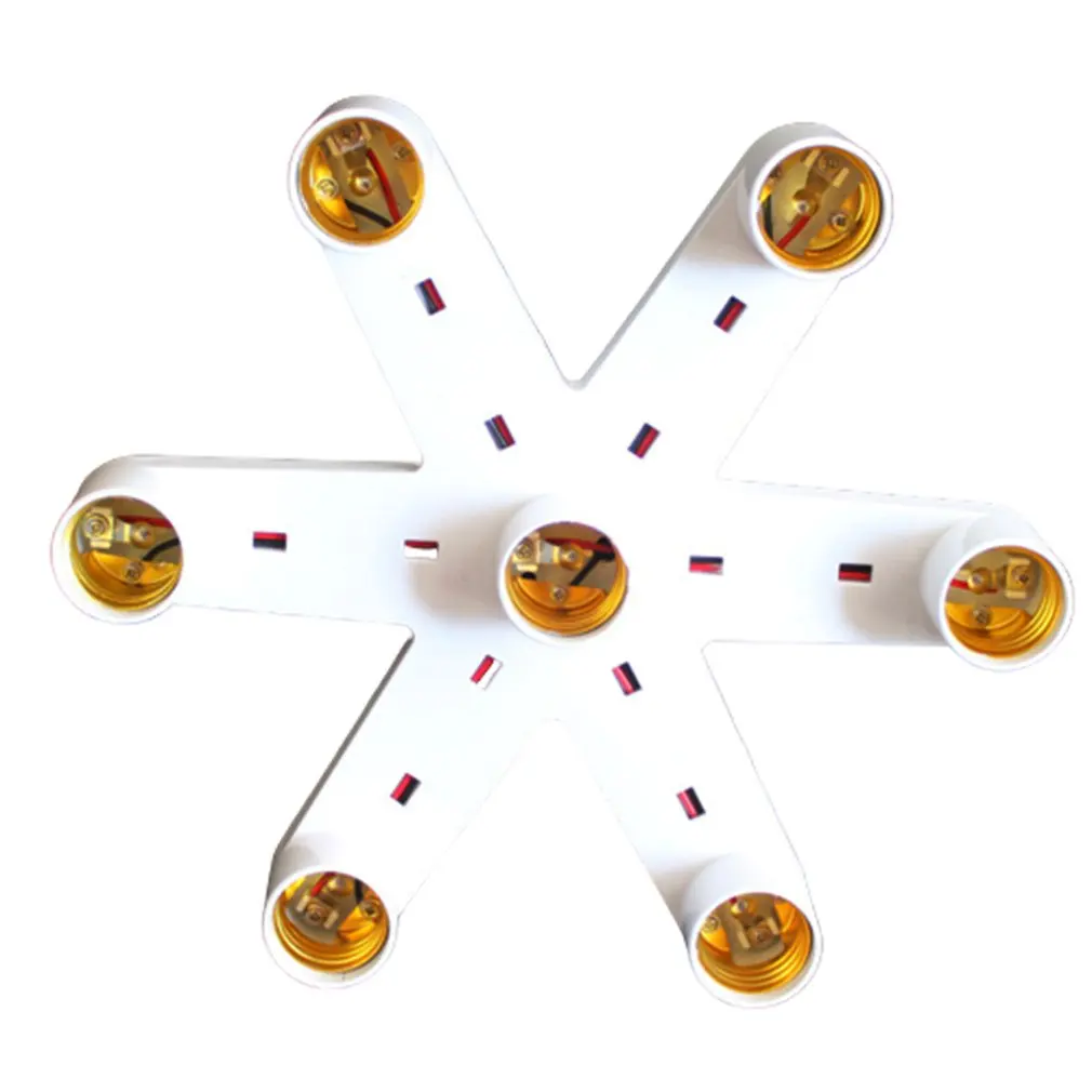 7 Heads E27 Lamp holder Bulb Adapter Converter Splitter variable multiple suspended chandelier Energy Saving Incandescent | Лампы и
